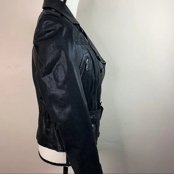 100% Genuine Leather Moto Jacket