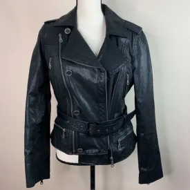 100% Genuine Leather Moto Jacket