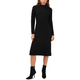 1.State Womens Cable Knit Crewneck Sweaterdress