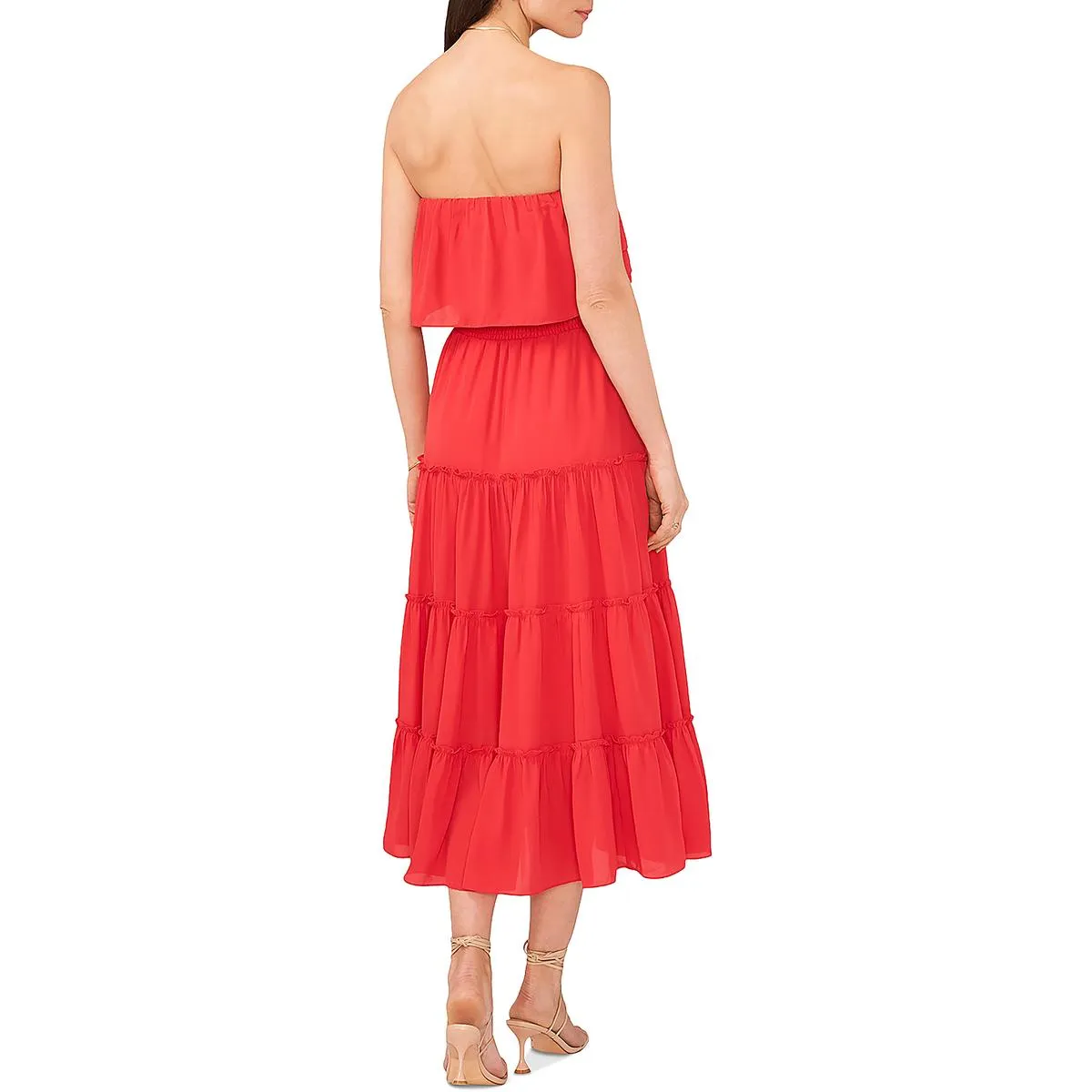 1.State Womens Strapless Calf Midi Dress