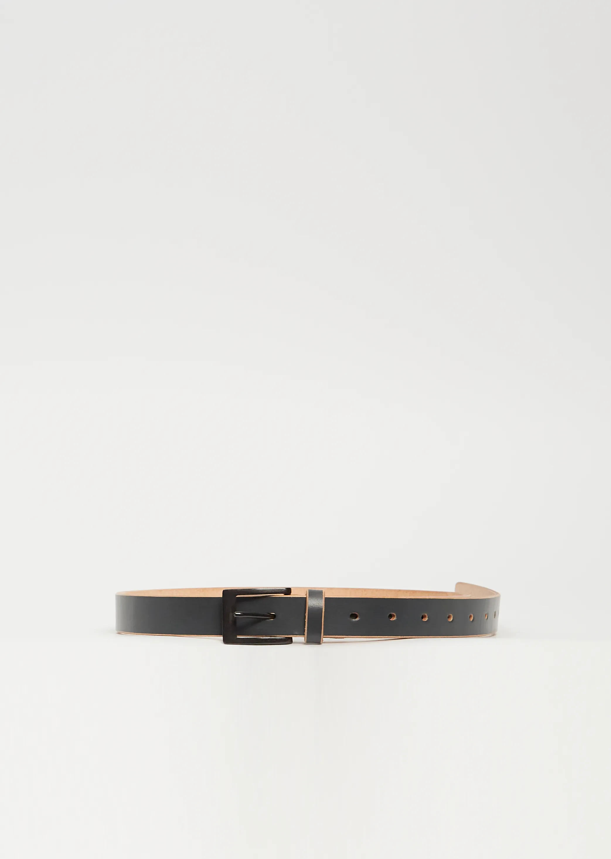 25mm Leather Belt — Grey