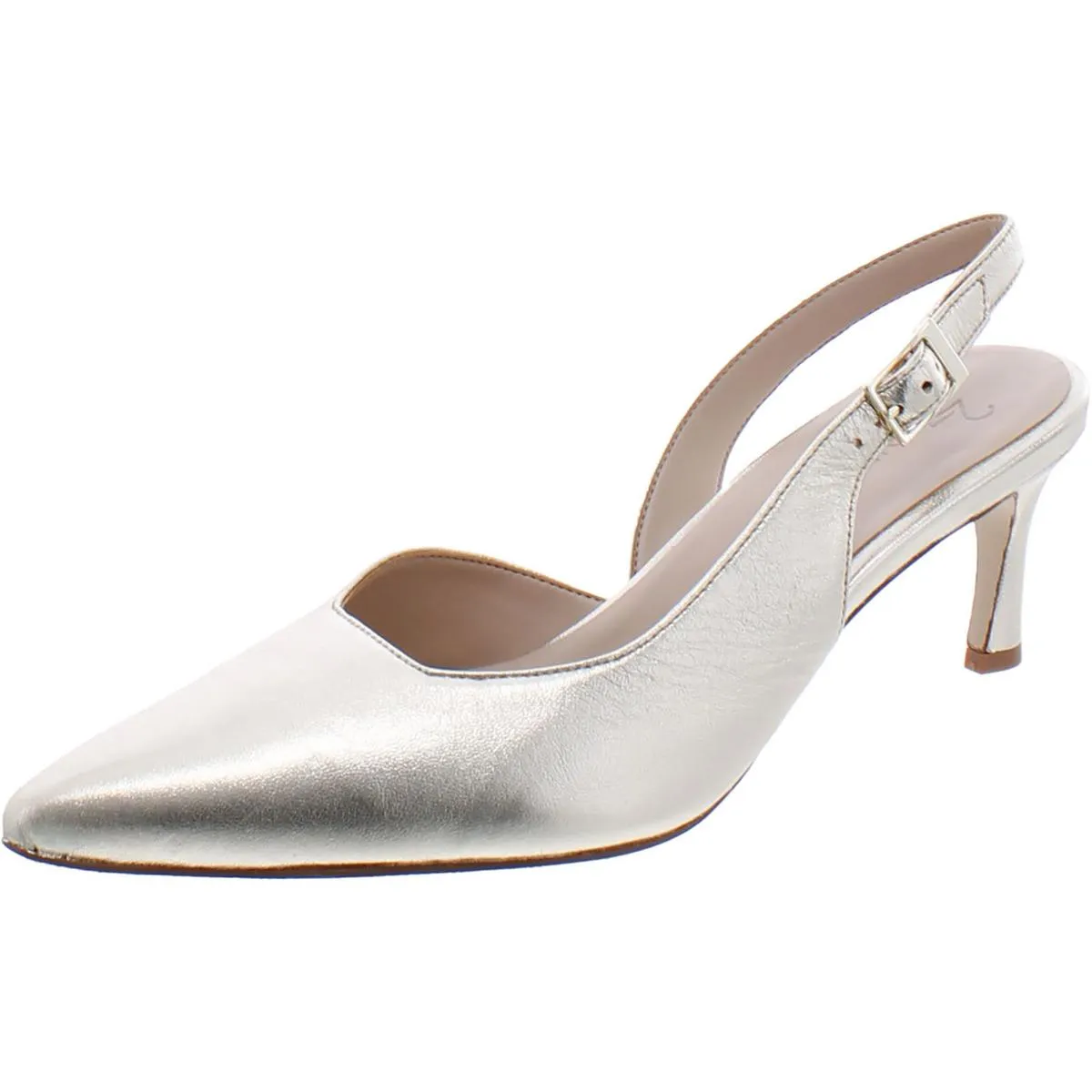 27 Edit Womens Felicia Buckle Slingback Pumps