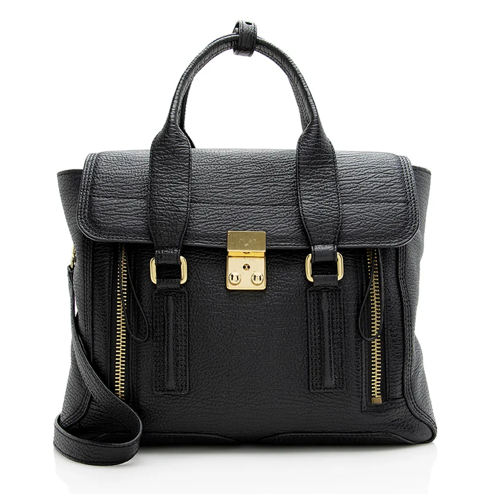 3.1 Phillip Lim Leather Pashli Medium Satchel (SHF-21085)