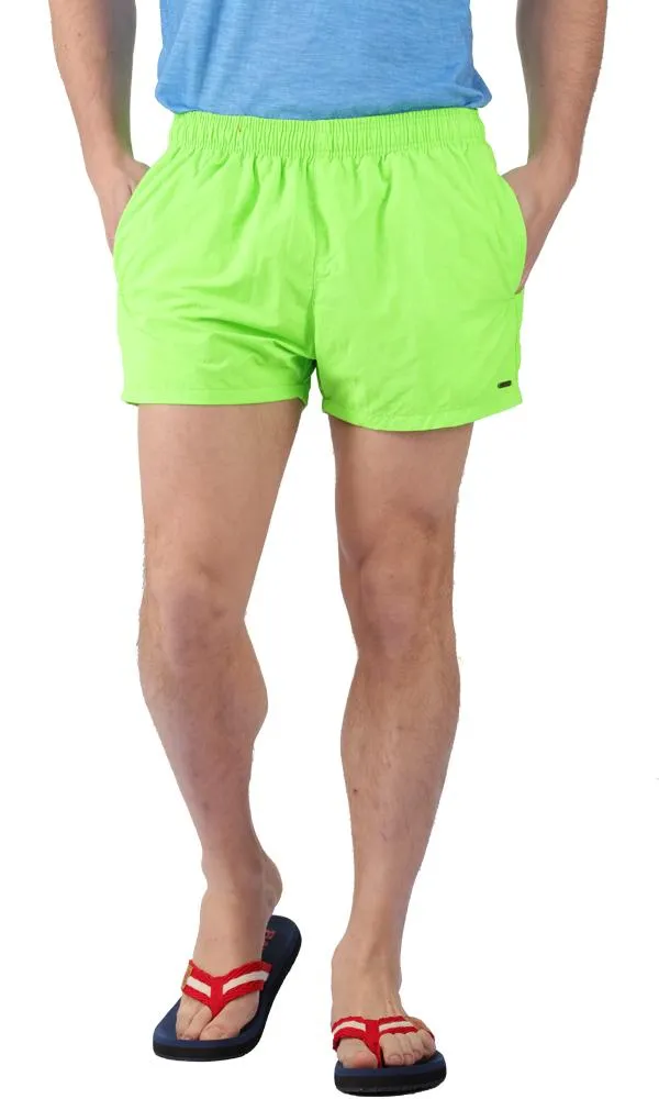 35007 Solid Swim Short - Lime Green