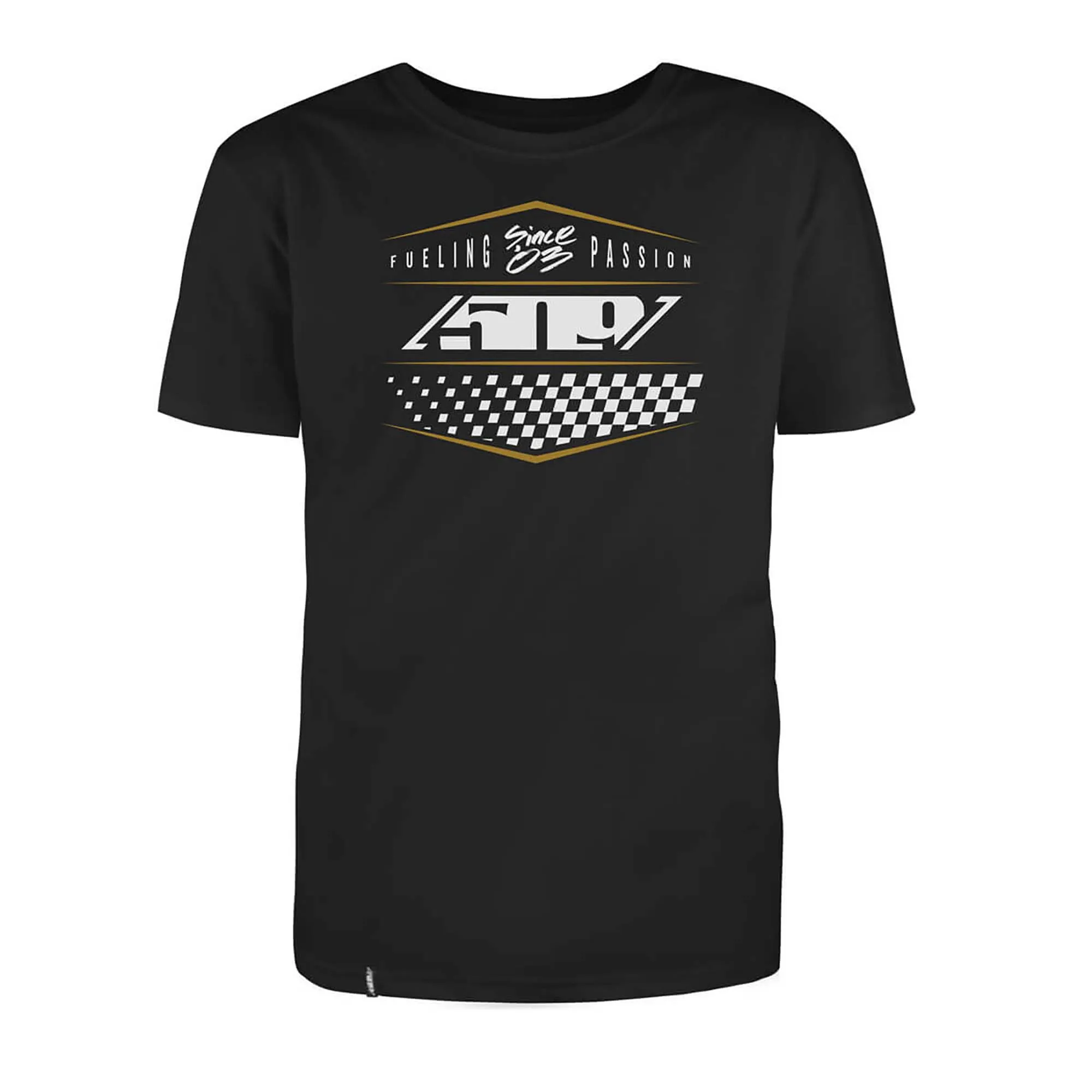 509  Speedsta T-Shirt Tee Short Sleeve Speedsta Black Gold