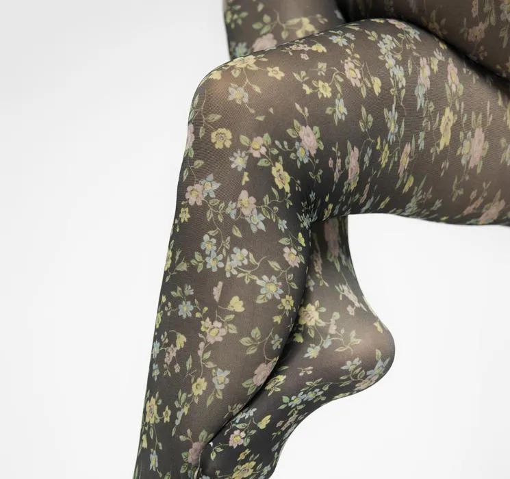 Ada flower tights [Black/Multi]