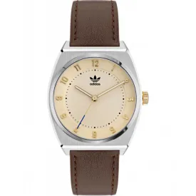 ADIDAS AOSY22029 BROWN LEATHER MENS WATCH