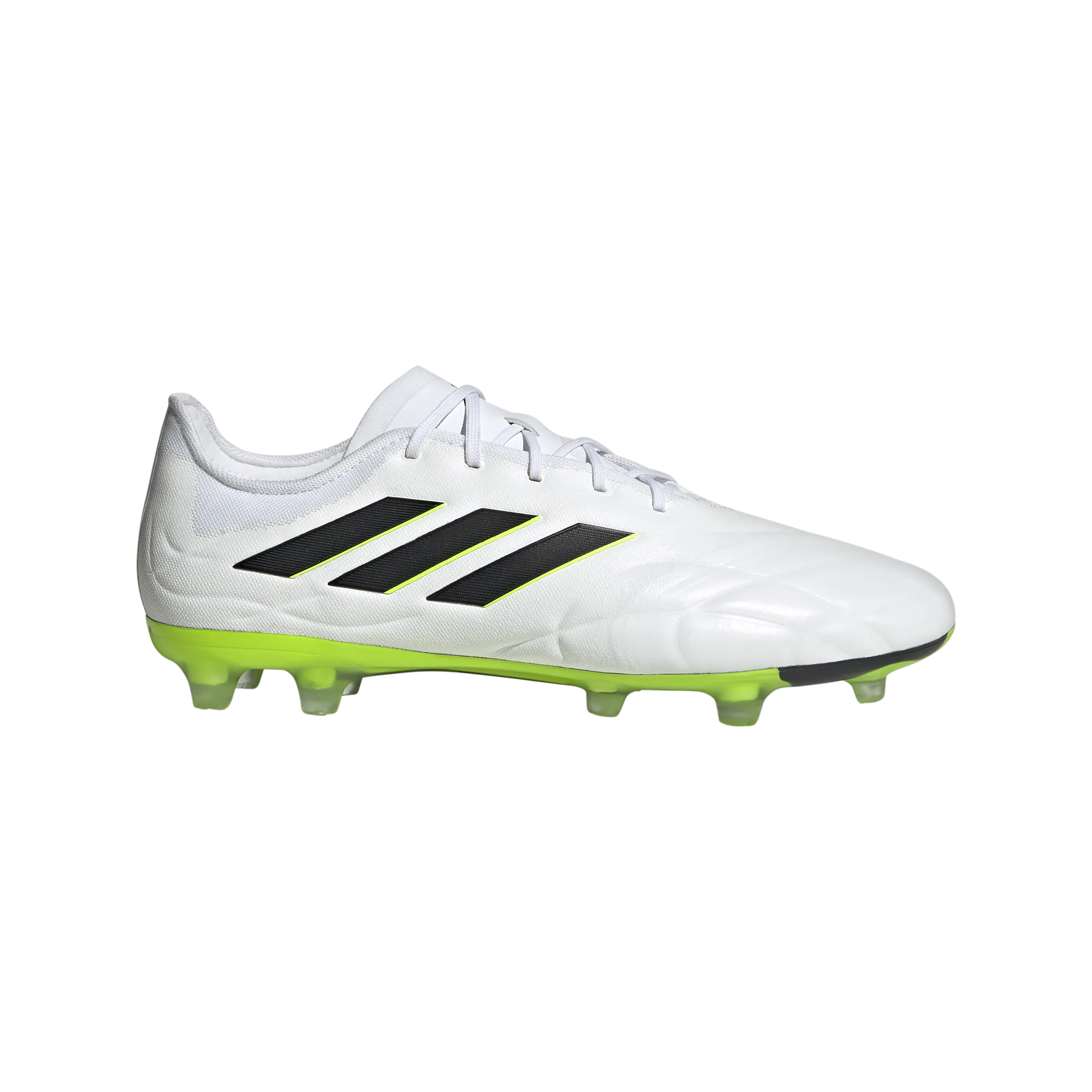 adidas Copa Pure.2 Firm Ground Football Boots - Adult - White/Black/Lucid Lemon