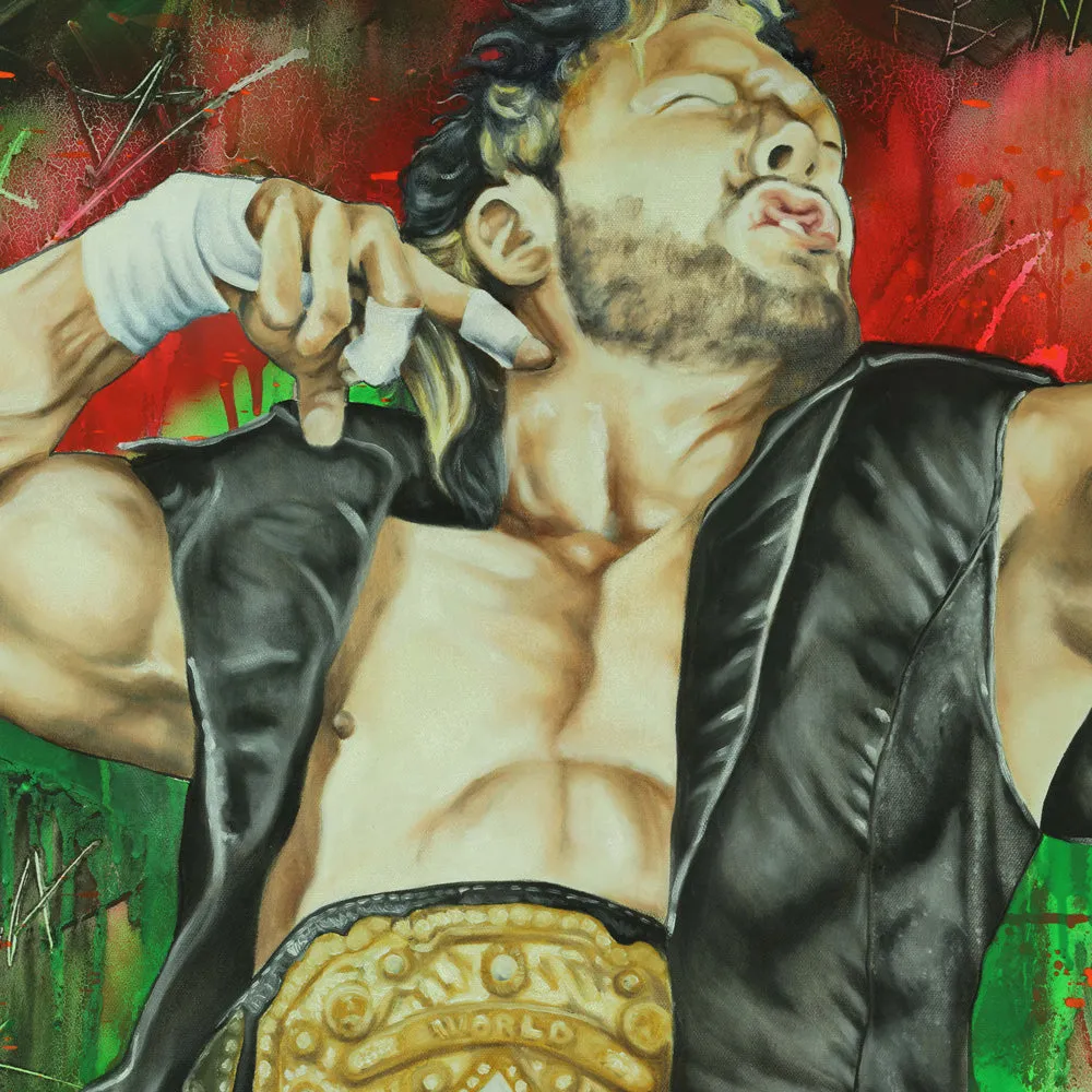 AEW x Dorsey 36"x24" Signed Poster : Kenny Omega * Hand Signed *