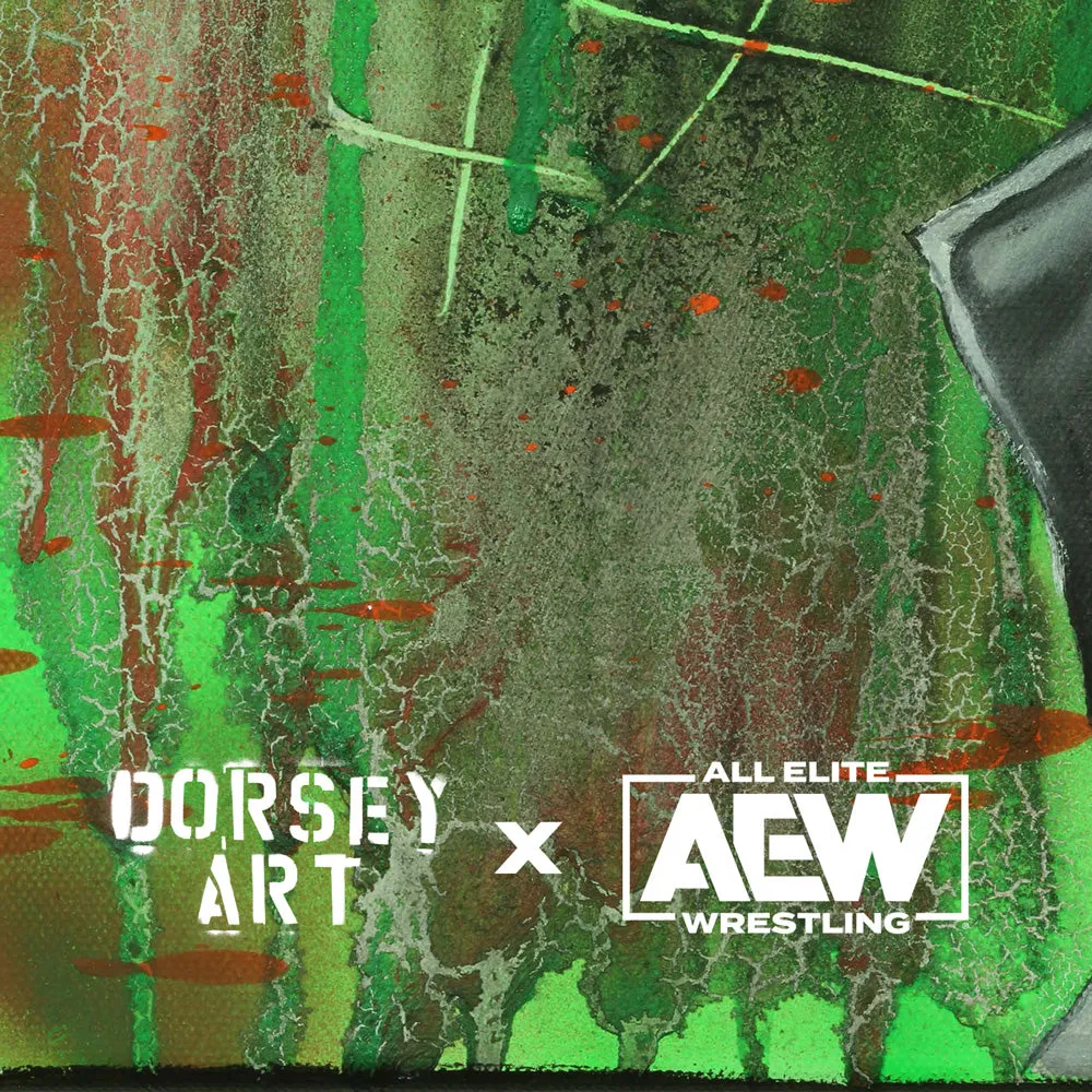 AEW x Dorsey 36"x24" Signed Poster : Kenny Omega * Hand Signed *