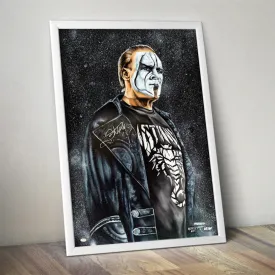 AEW x Dorsey 36"x24" Signed Poster : Sting * Hand Signed *