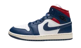 Air Jordan 1 Mid "French Blue Gym Red"