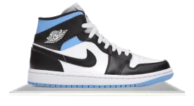 Air Jordan 1 Mid UNC Blue Black White