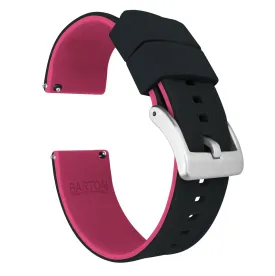 Amazfit Bip Elite Silicone Black Top Pink Bottom Watch Band