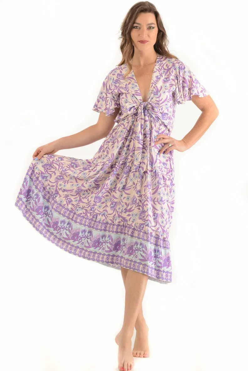 Amelia Dress / Blue-Violet