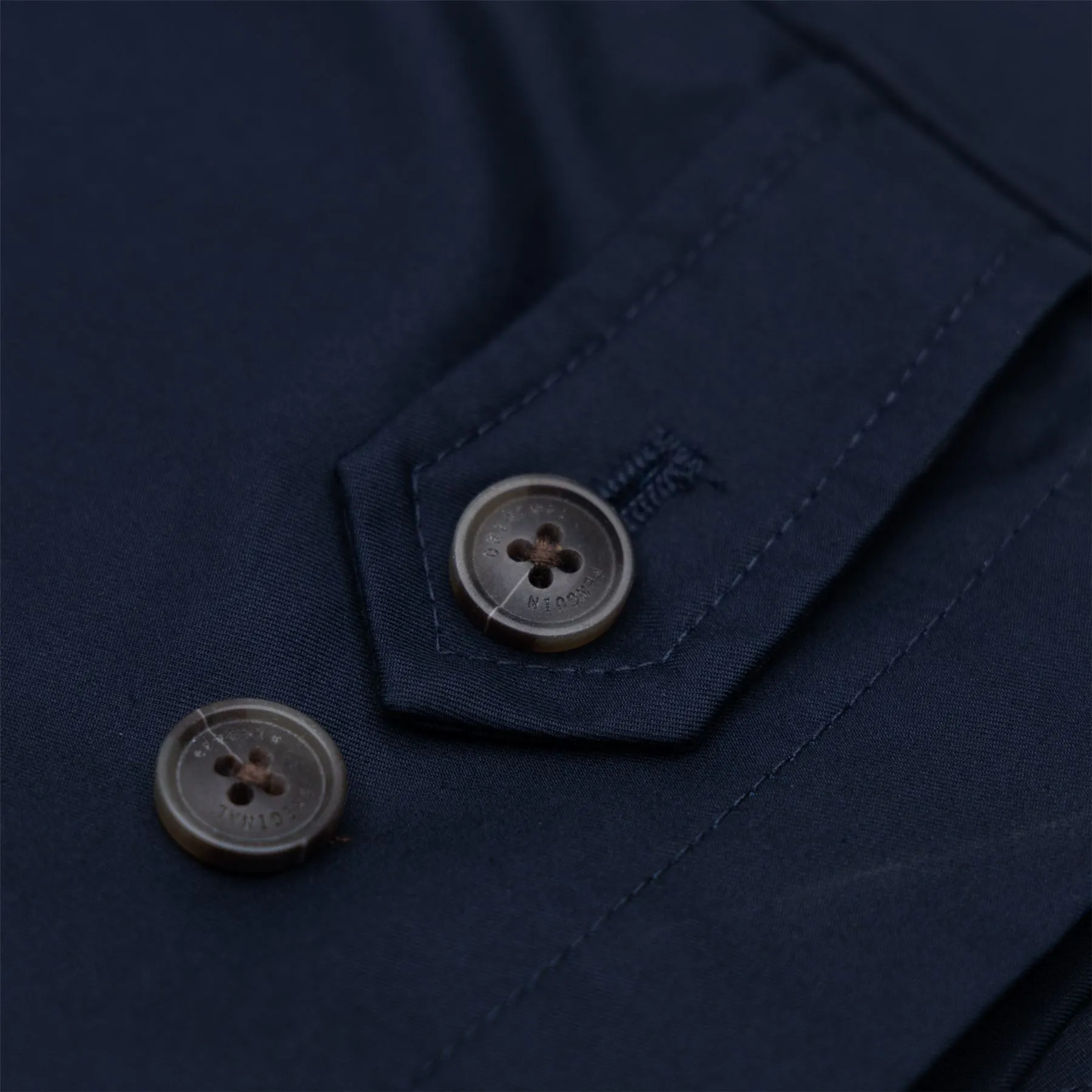 Archive Cotton Twill Harrington Lightweight Jacket Dark Sapphire - AW23