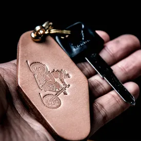 Artisan handmade Leather Keychain