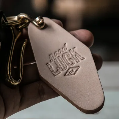 Artisan handmade Leather Keychain