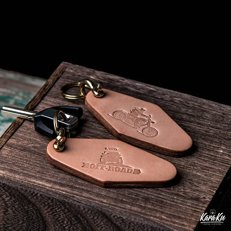 Artisan handmade Leather Keychain