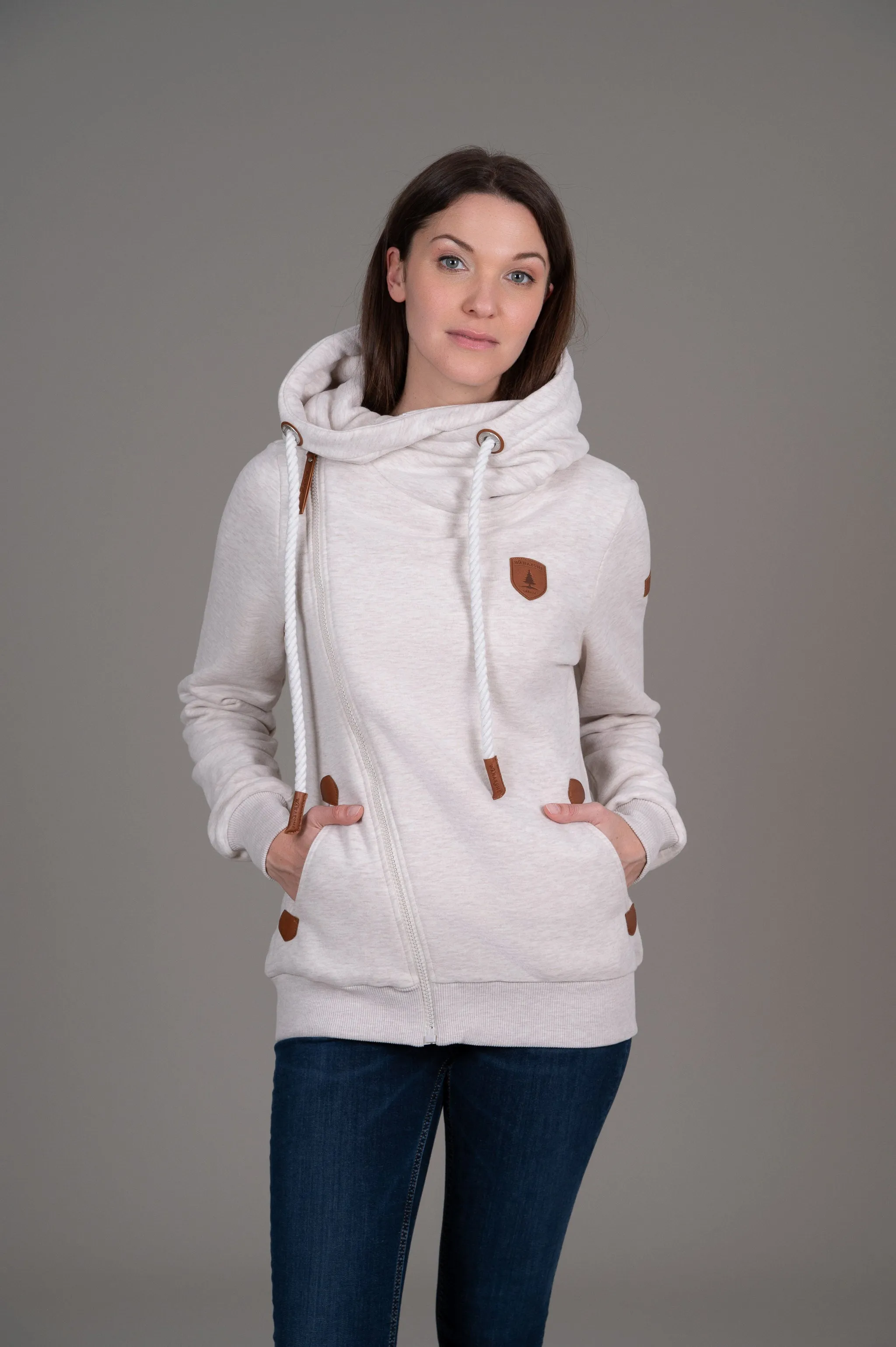 Athena Heather Oatmeal Hoodie