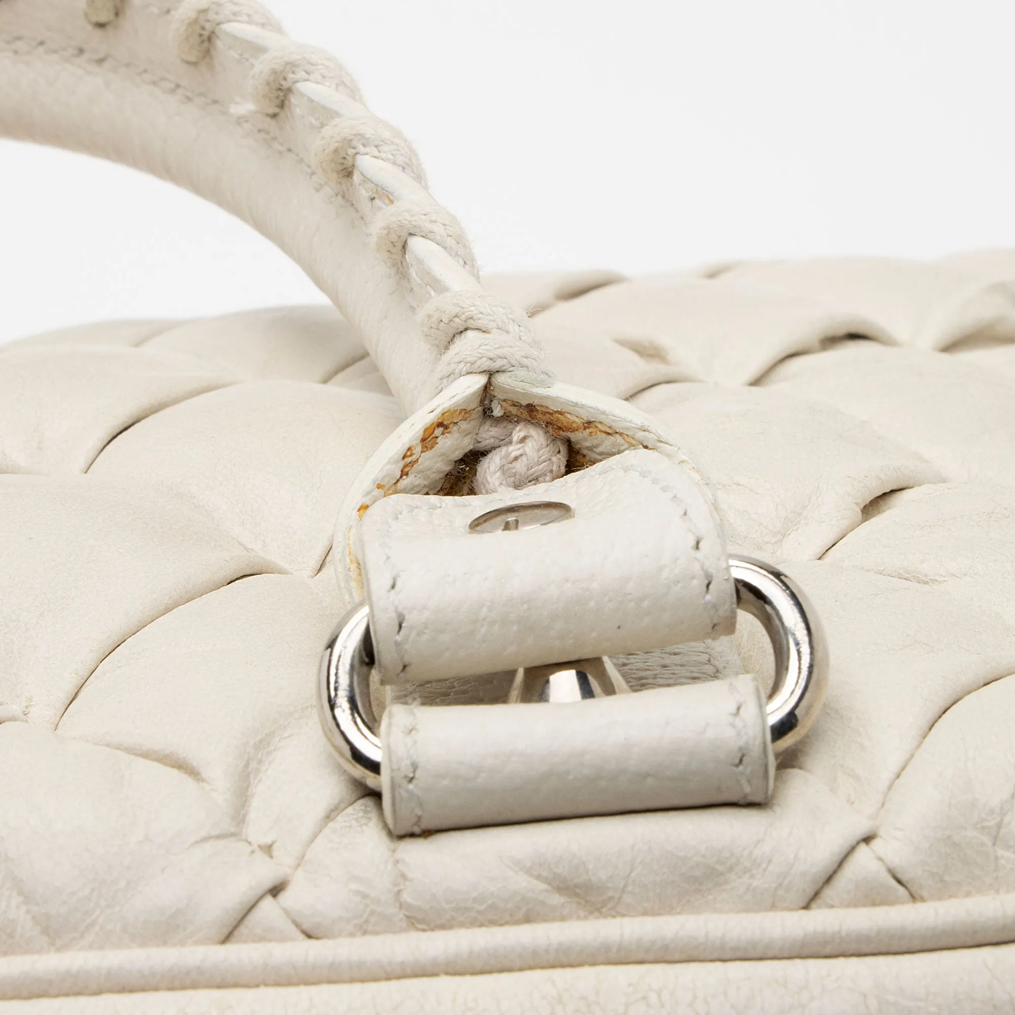 Balenciaga Chevre Quilted Matelasse Leather Boston Bag (SHF-KI2lV2)