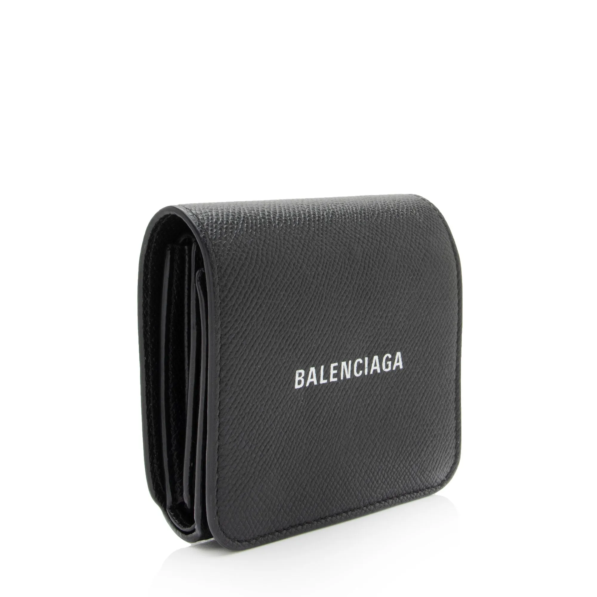 Balenciaga Leather Tri-Fold Wallet (SHF-dX86u1)