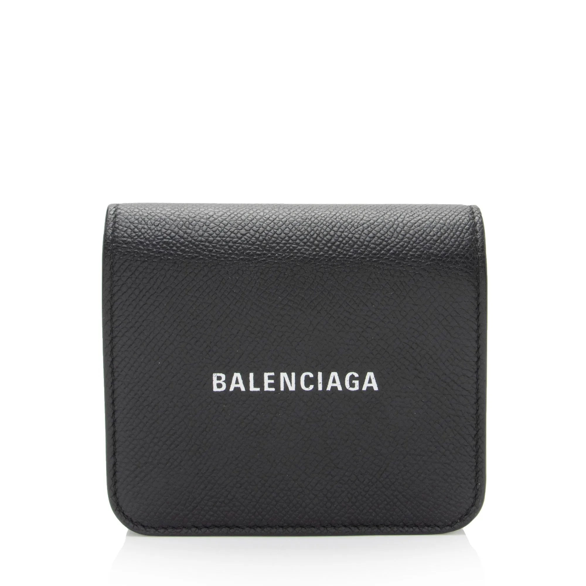 Balenciaga Leather Tri-Fold Wallet (SHF-dX86u1)