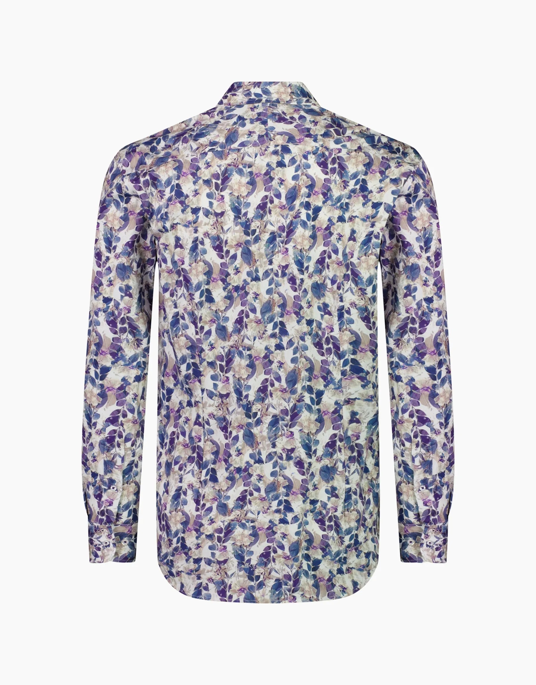 Barbican Purple & Navy Floral Shirt