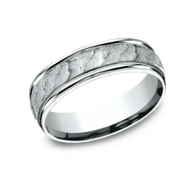 Benchmark 14k White Gold 6.5mm Band RECF846562614KW10