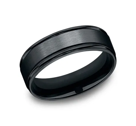 Benchmark Black Cobalt 7mm Band RECF7702SBKCC10