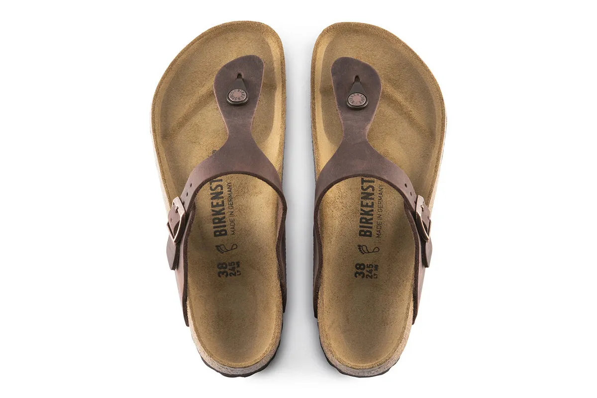 Birkenstock Gizeh N Habana Oiled Leather Womens