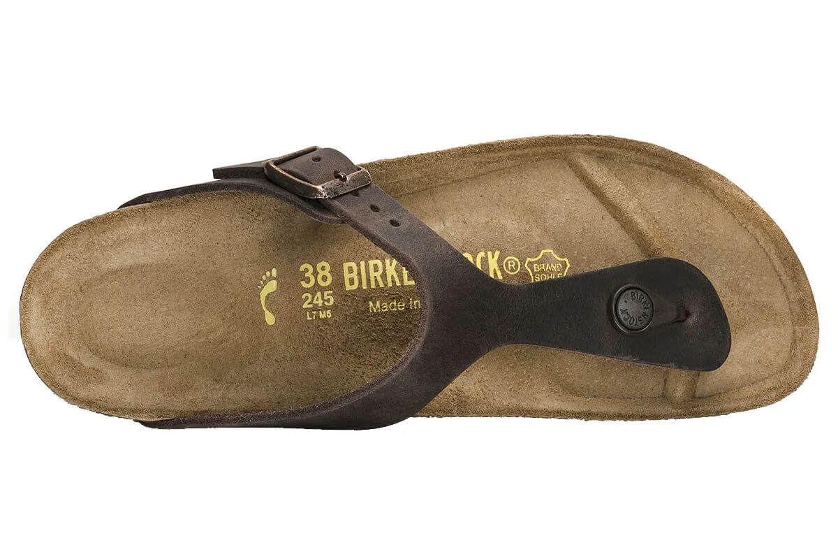 Birkenstock Gizeh N Habana Oiled Leather Womens