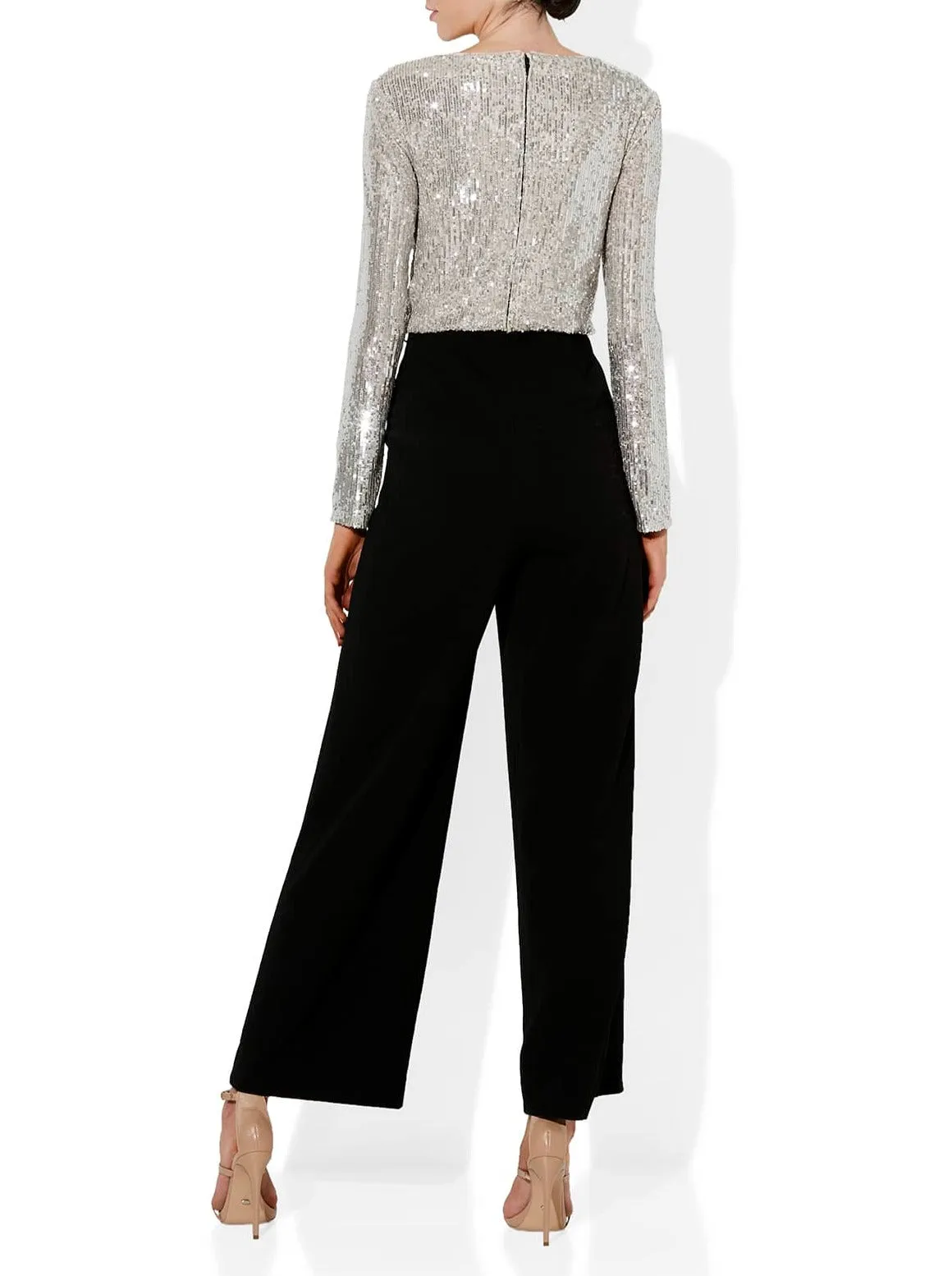 Bogart Monotone Sequin Jumpsuit