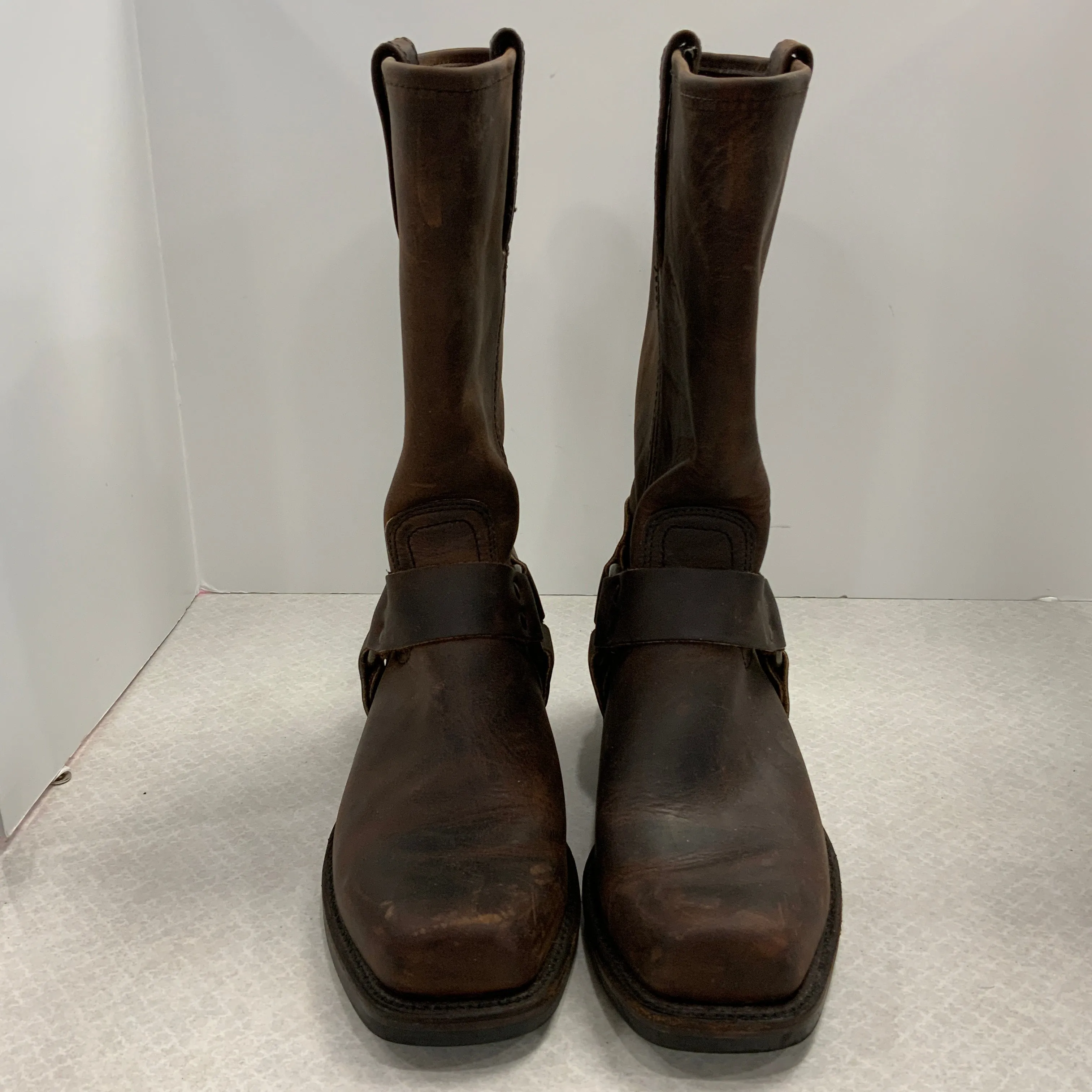 Boots Mid-calf Heels By Frye In Brown, Size: 10