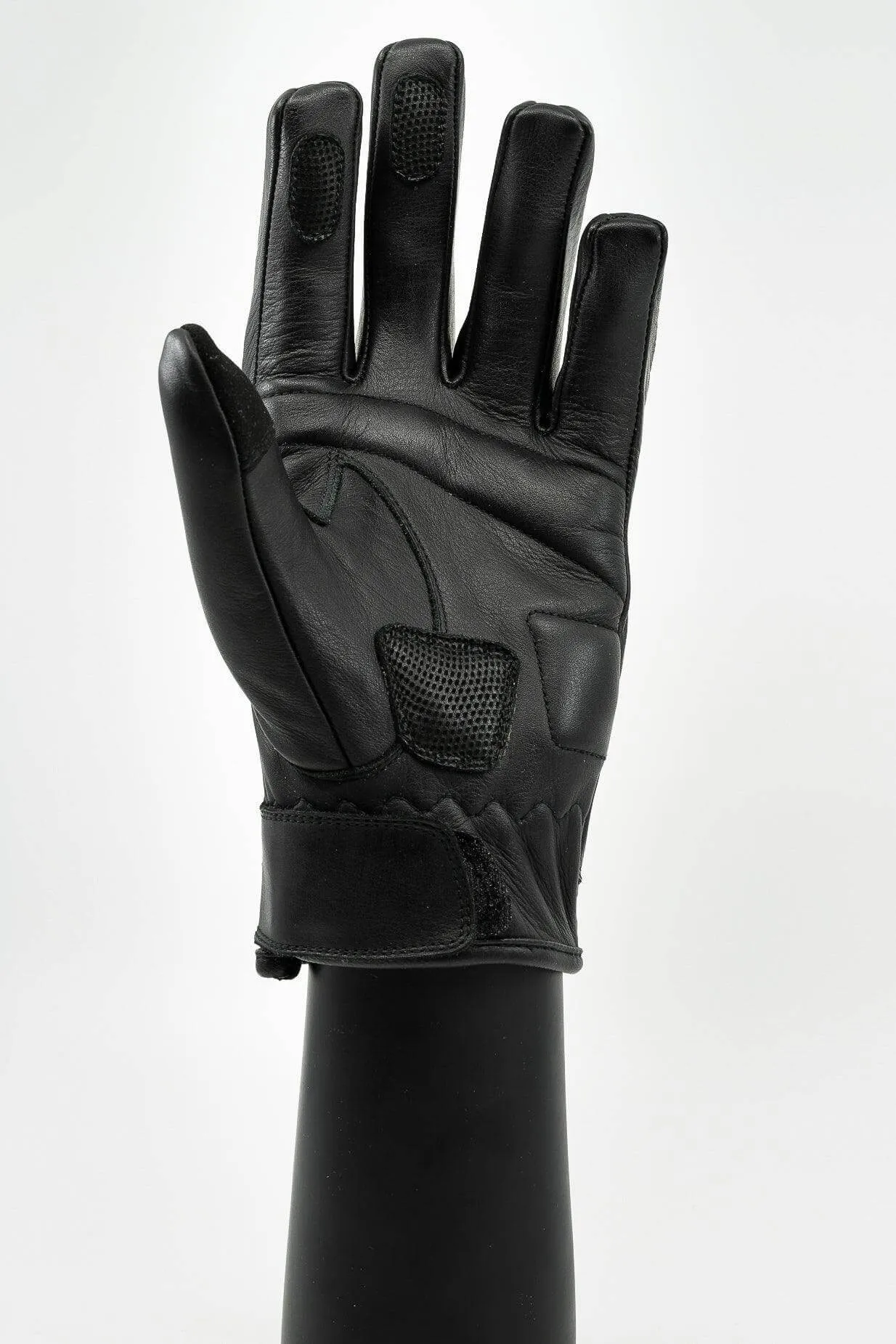 Boston Motorcycle Gloves - Black