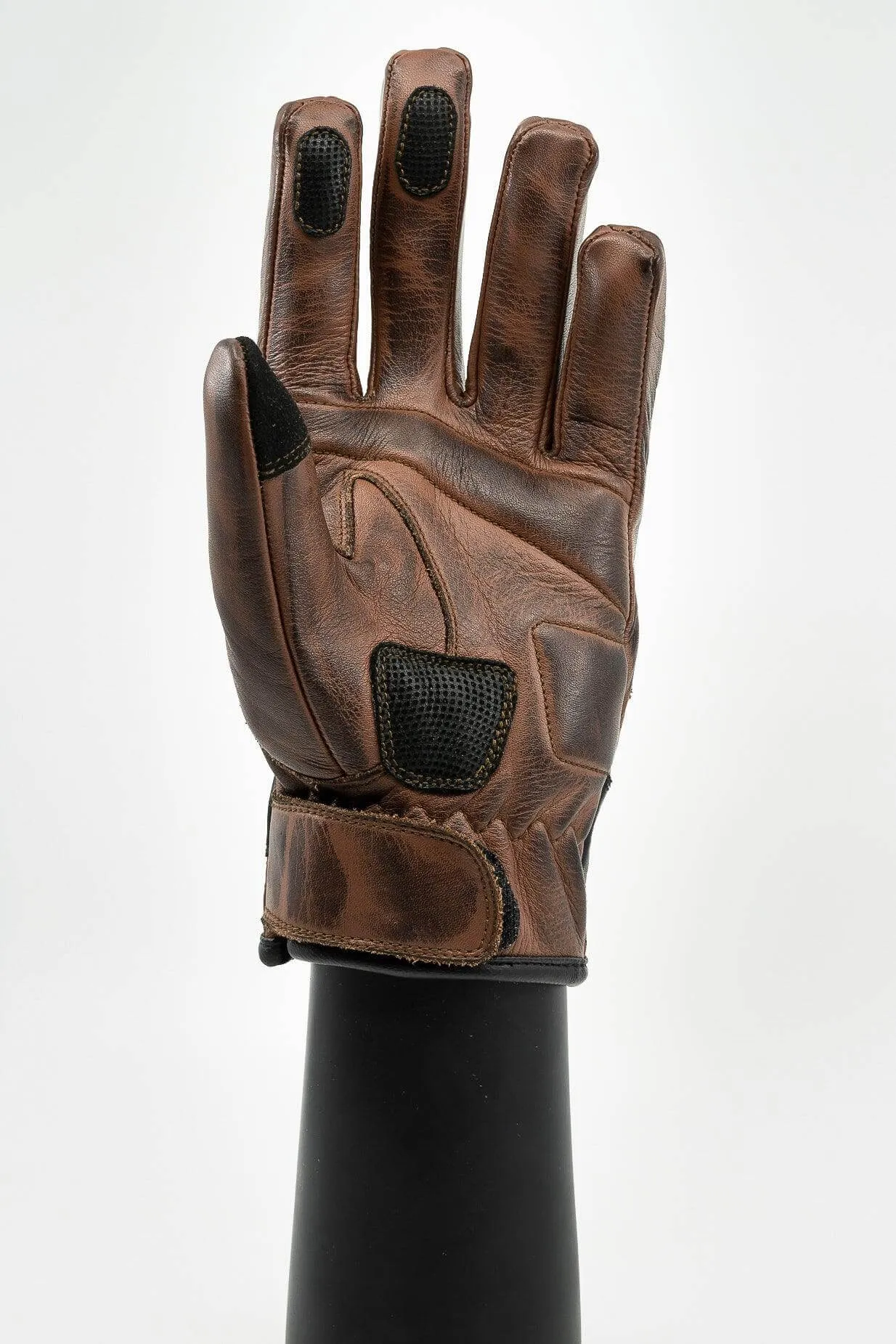 Boston Motorcycle Gloves - Brown