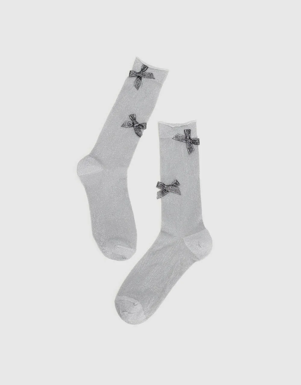 Bow Décor Mid-Length Socks