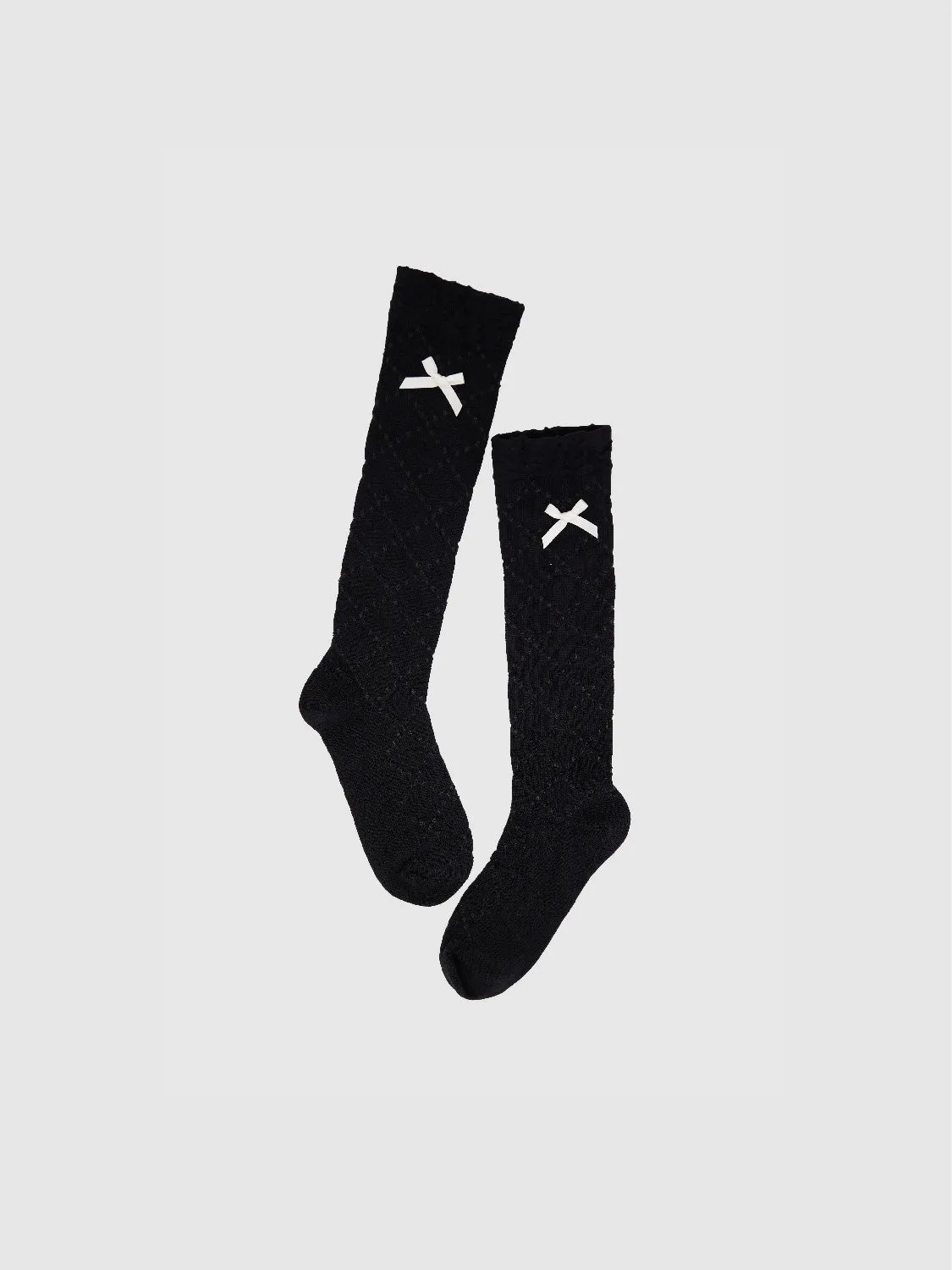 Bow Décor Mid-Length Socks