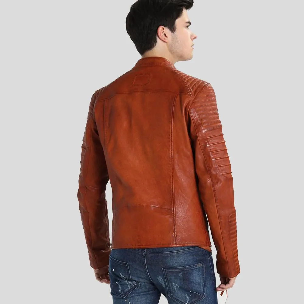 Brad Brown Motorcycle Leather Jacket