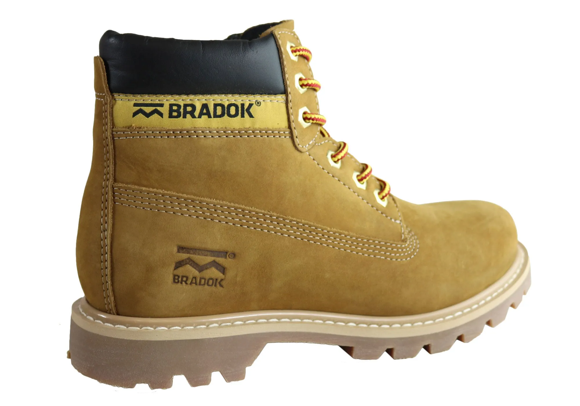 Bradok Eldorado Mens Comfortable Lace Up Leather Boots Made In Brazil