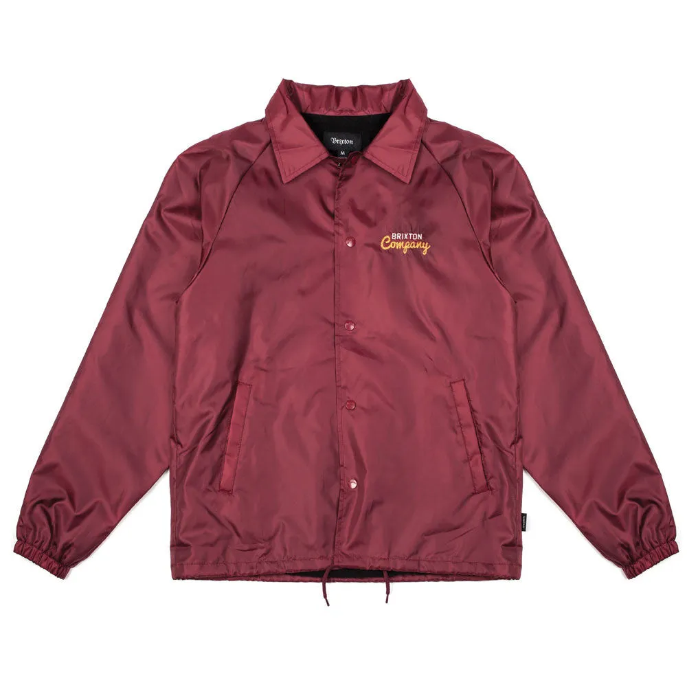 Brixton Ditmar Windbreaker Jacket Red