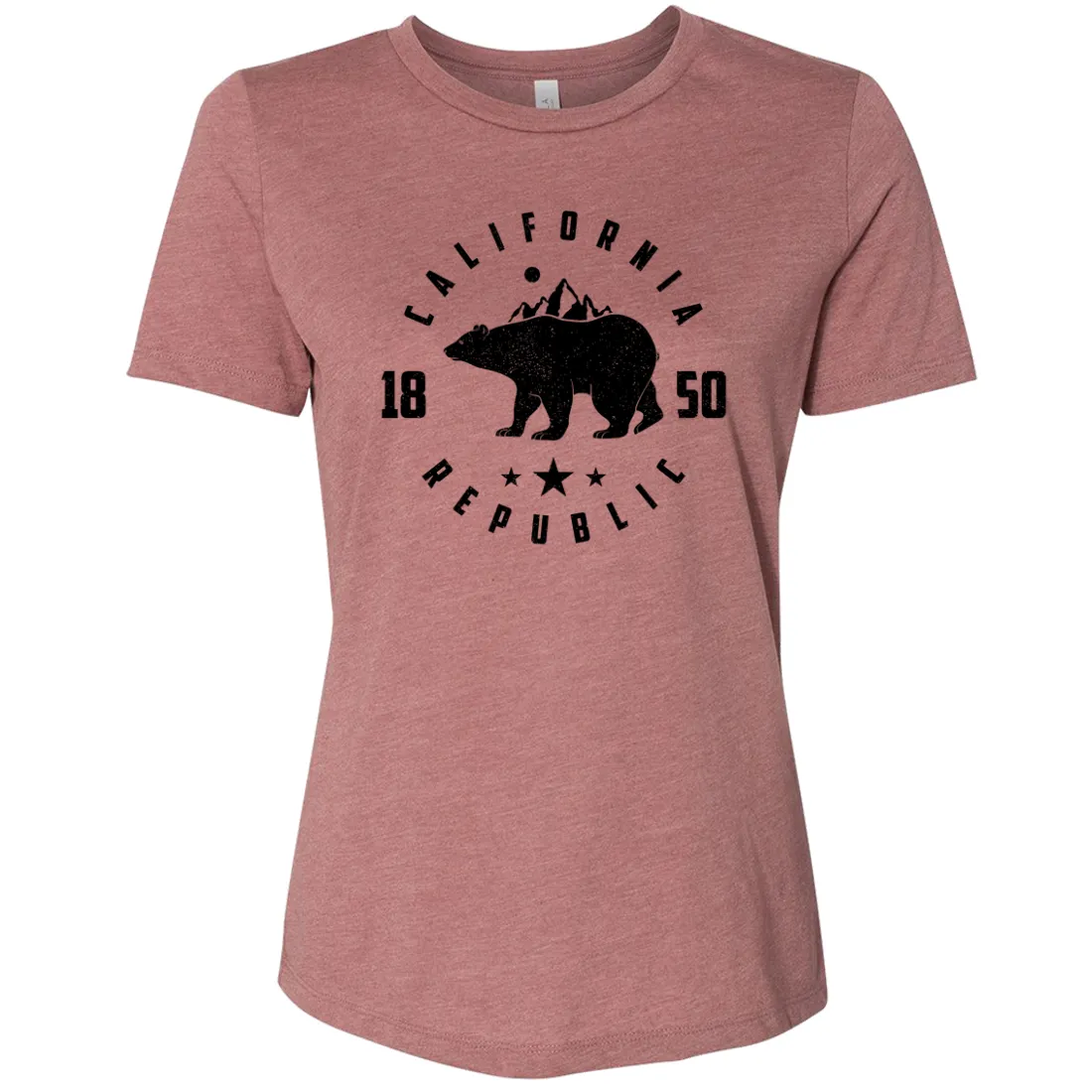 California Republic Mountains Women's Relaxed Jersey Tee