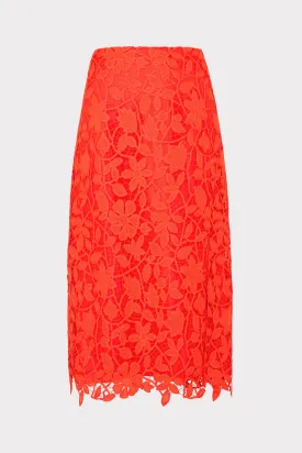 Carreen Summer Floral Lace Skirt