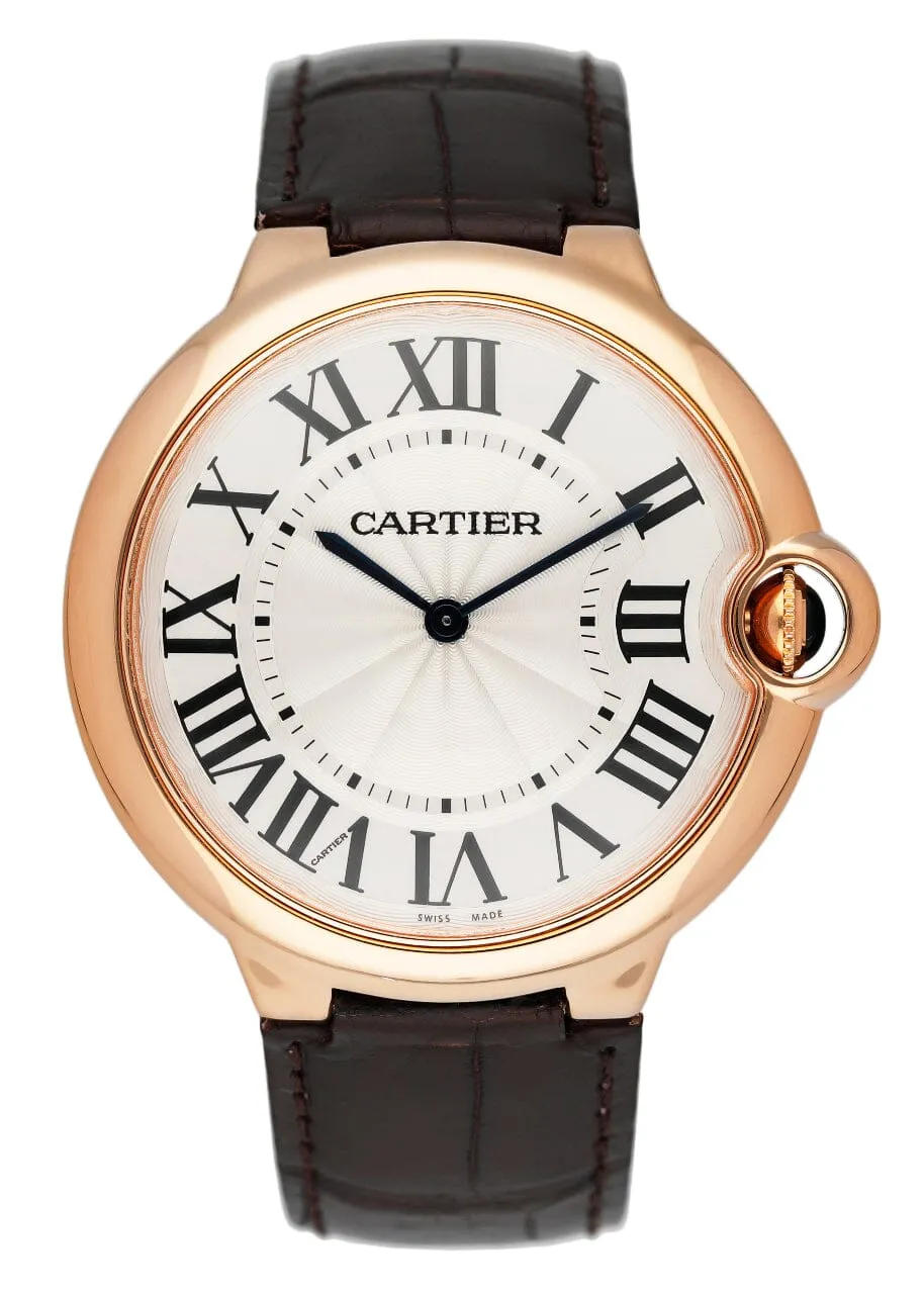 Cartier Ballon Bleu W6920083 18K Rose Gold Mens Watch