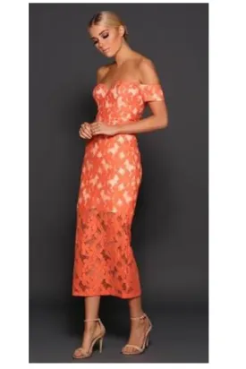 CHRISTA DRESS by Elle Zeitoune in Orange