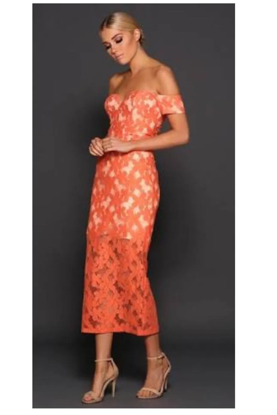 CHRISTA DRESS by Elle Zeitoune in Orange