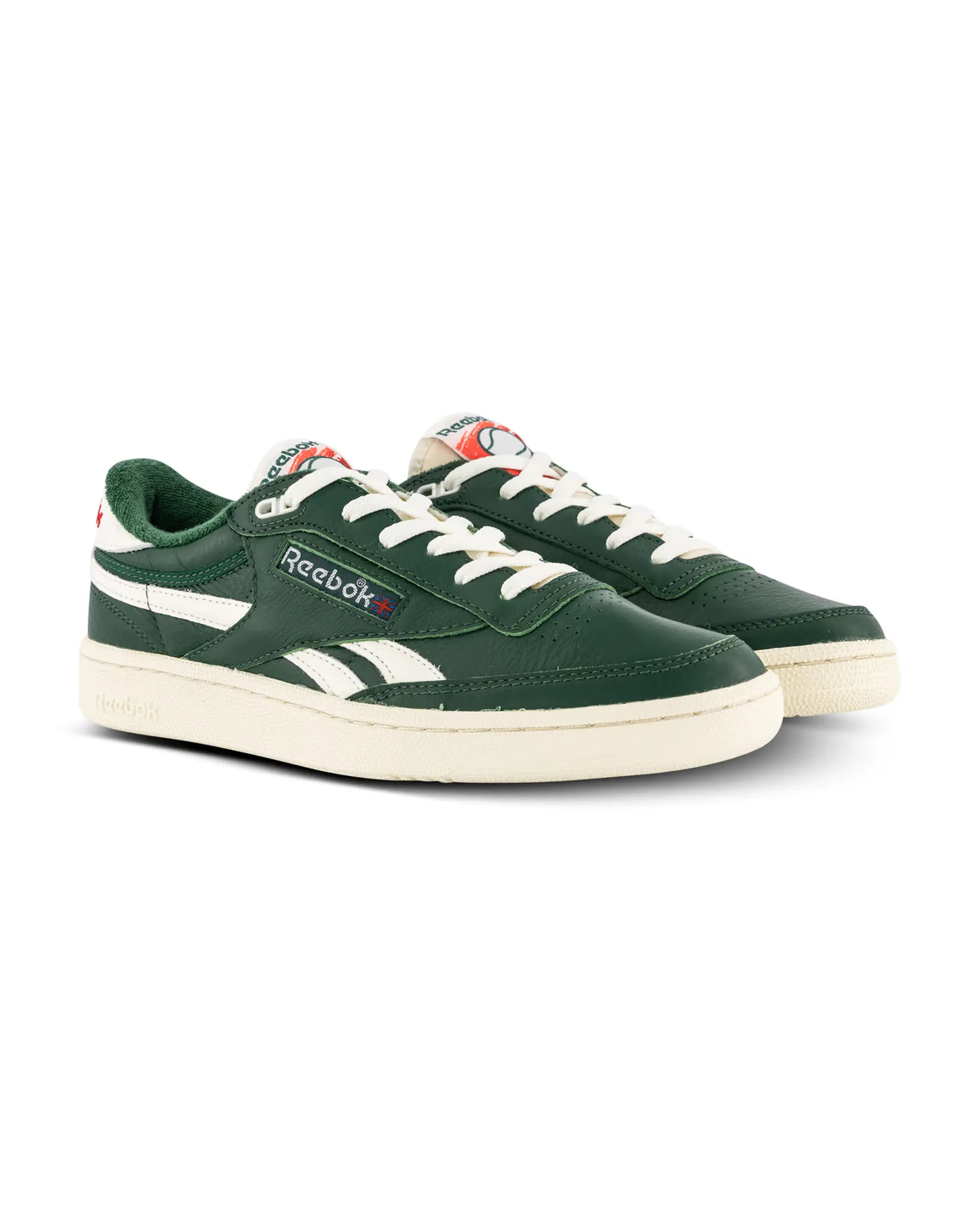 Club C Revenge Vintage - Dark Green / Chalk / Neon Cherry