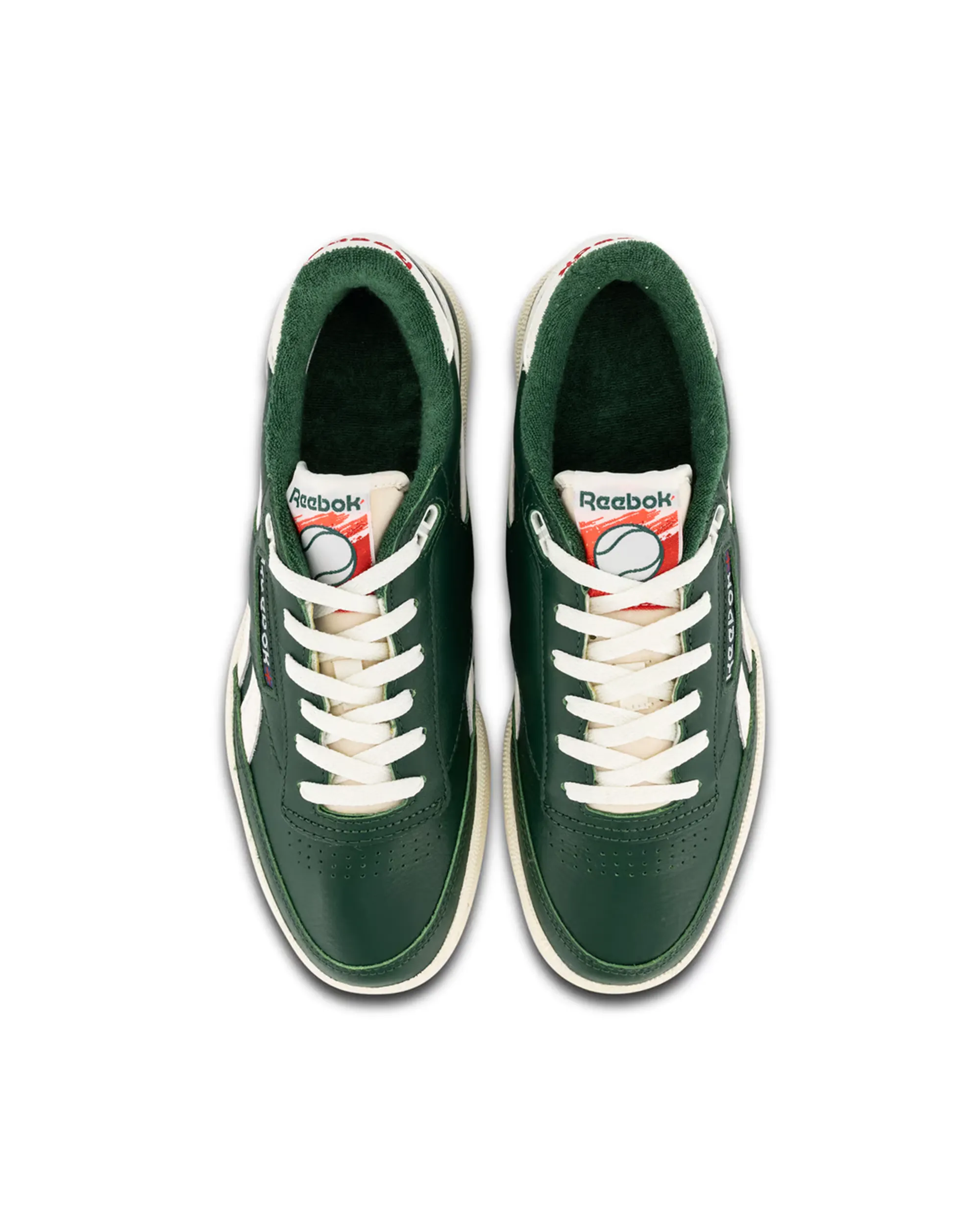 Club C Revenge Vintage - Dark Green / Chalk / Neon Cherry