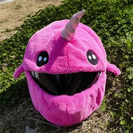 Cool Motorcycle Helmet Cover - Pink Alien Unicorn