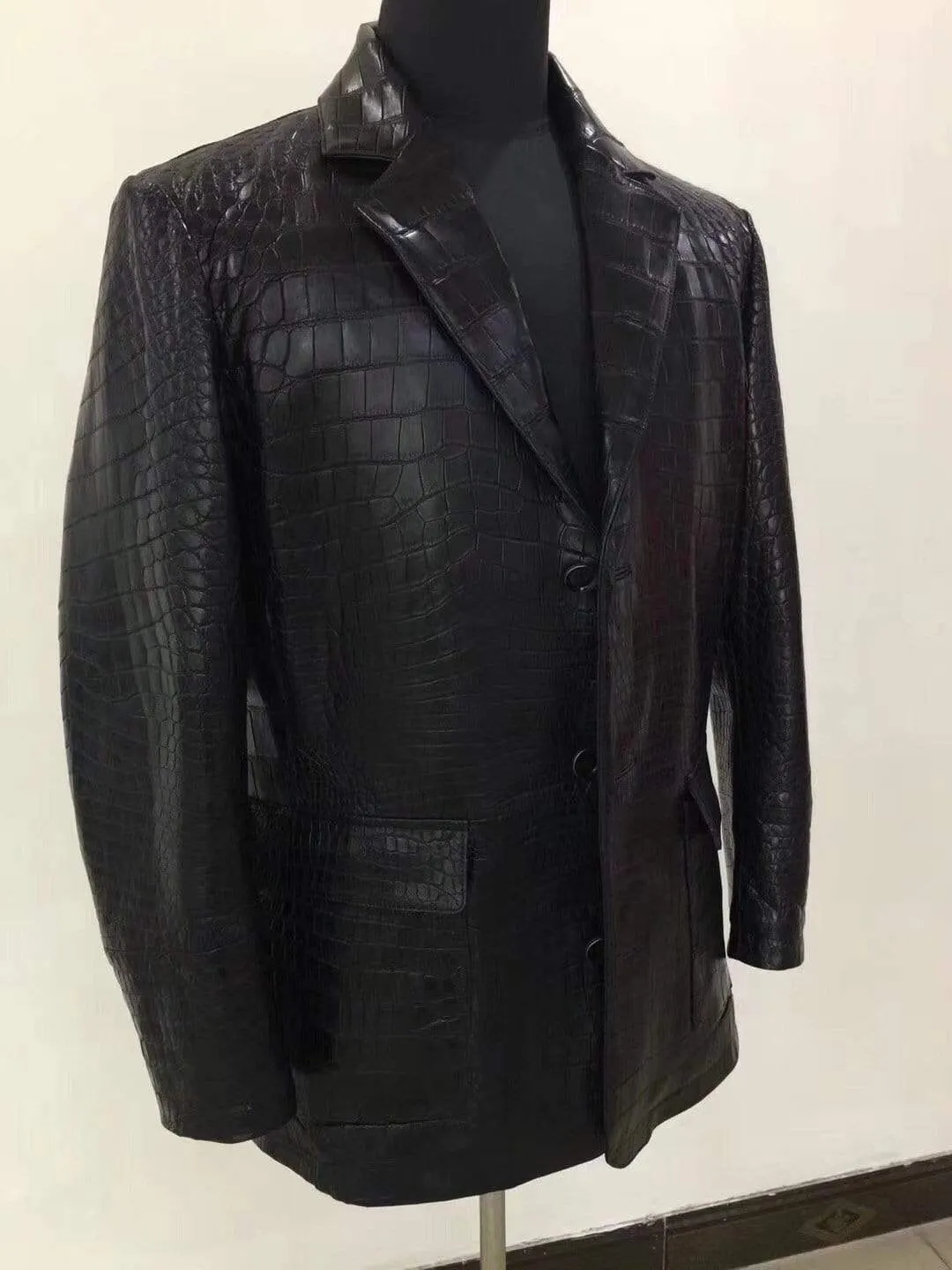 Crocodile  Leather Blazer